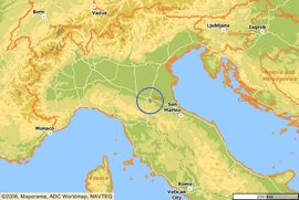 Posizione della Stazione Meteo nel territorio Italiano