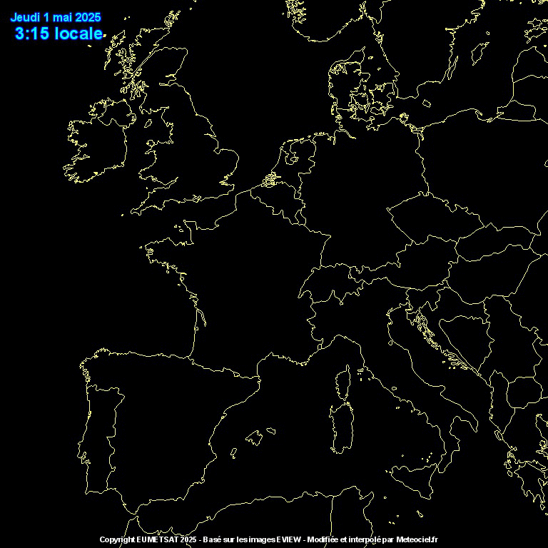 Animazione immagine satellitare Europa