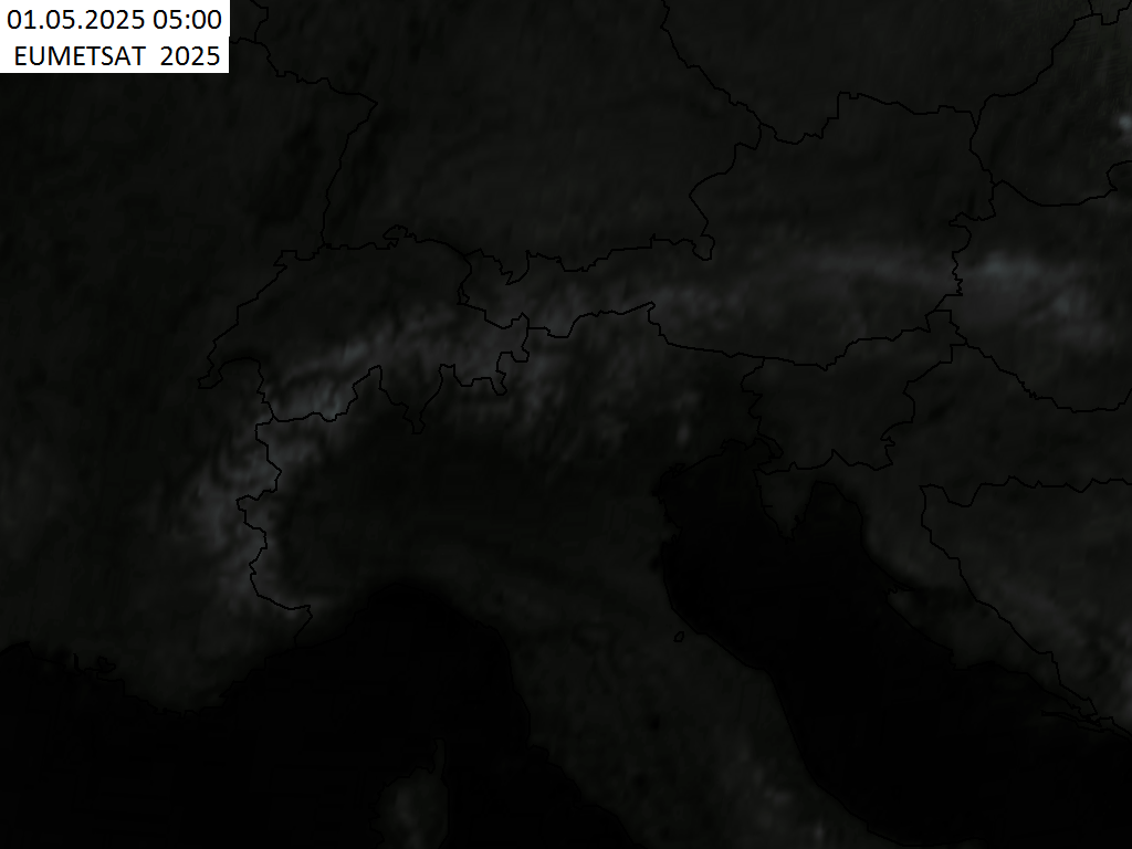 Meteosat animazione Nord Italia