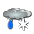 Nuvoloso pioggia mista a neve